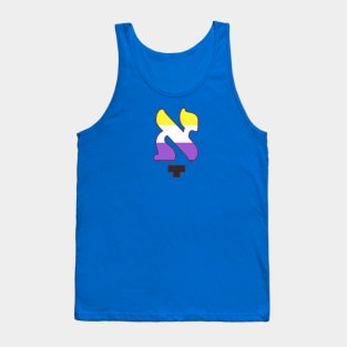 Kometz Aleph (Nonbinary Pride Colors) Tank Top